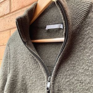Vince Cashmere Quarter Zip Sweater